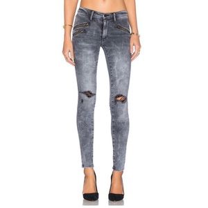 Black Orchid Destroyed Billie Zip Jeans Sz 29 (8)